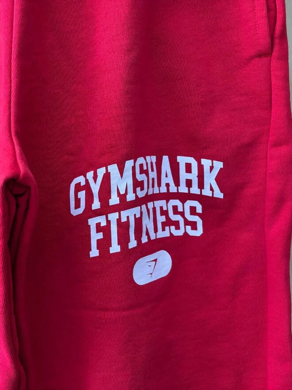 Extra Small XS Womens Red Gymshark Joggers Gym Active Workout - Picture 5 of 6